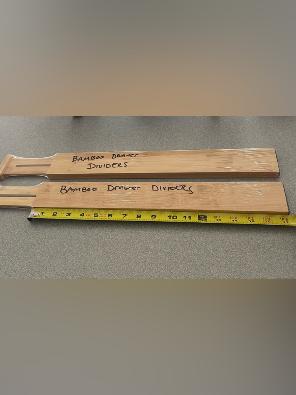 Bamboo Drawer Dividers - Natural Bamboo brand new